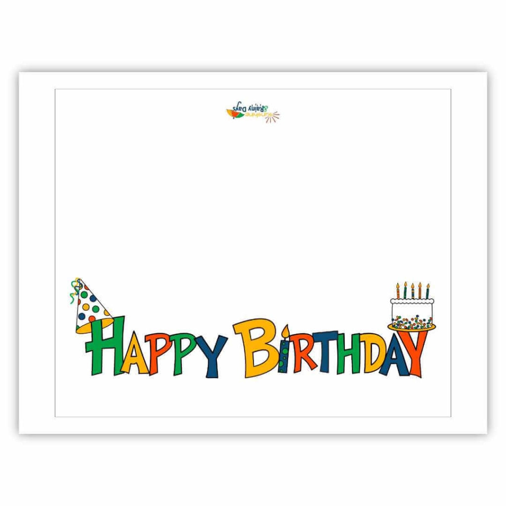 free printable happy birthday sign