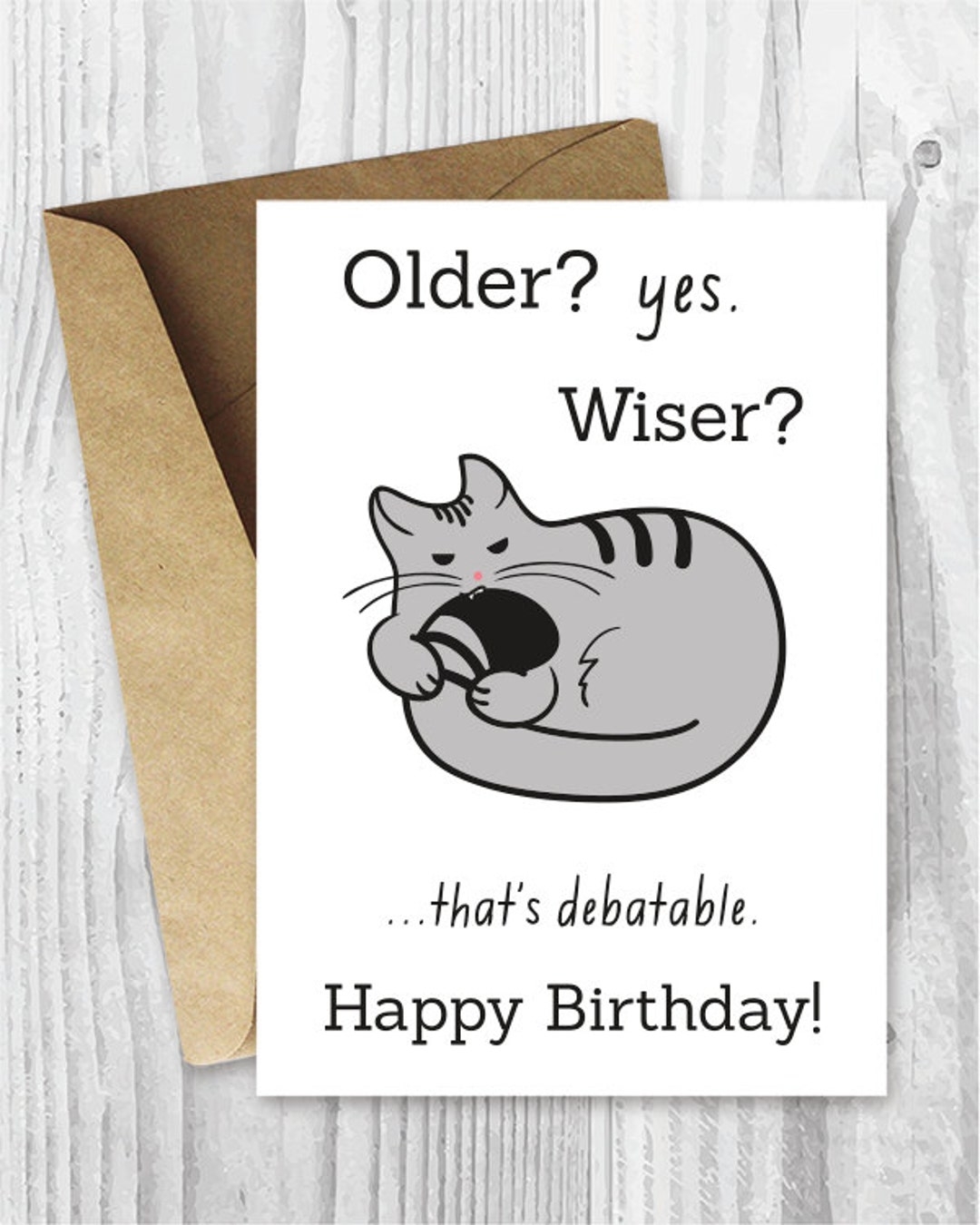 Happy Birthday Cards Funny Printable Birthday Cards Funny Cat Birthday Card Digital Download Birthday For Him Birthday For Her Cat Fans Etsy