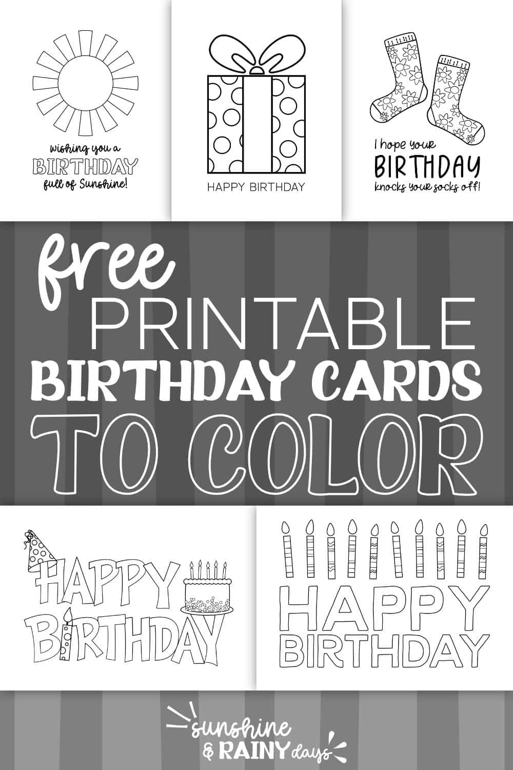 printable birthday cards free to color printable birthday cards free to color