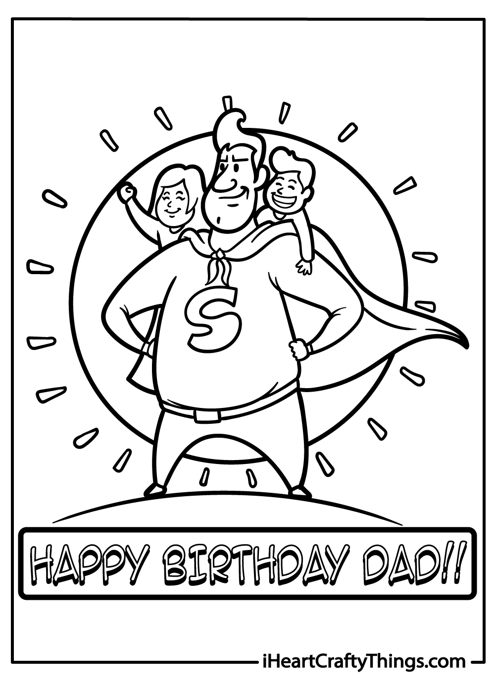 Happy Birthday Dad Coloring Pages 100 Free Printables 