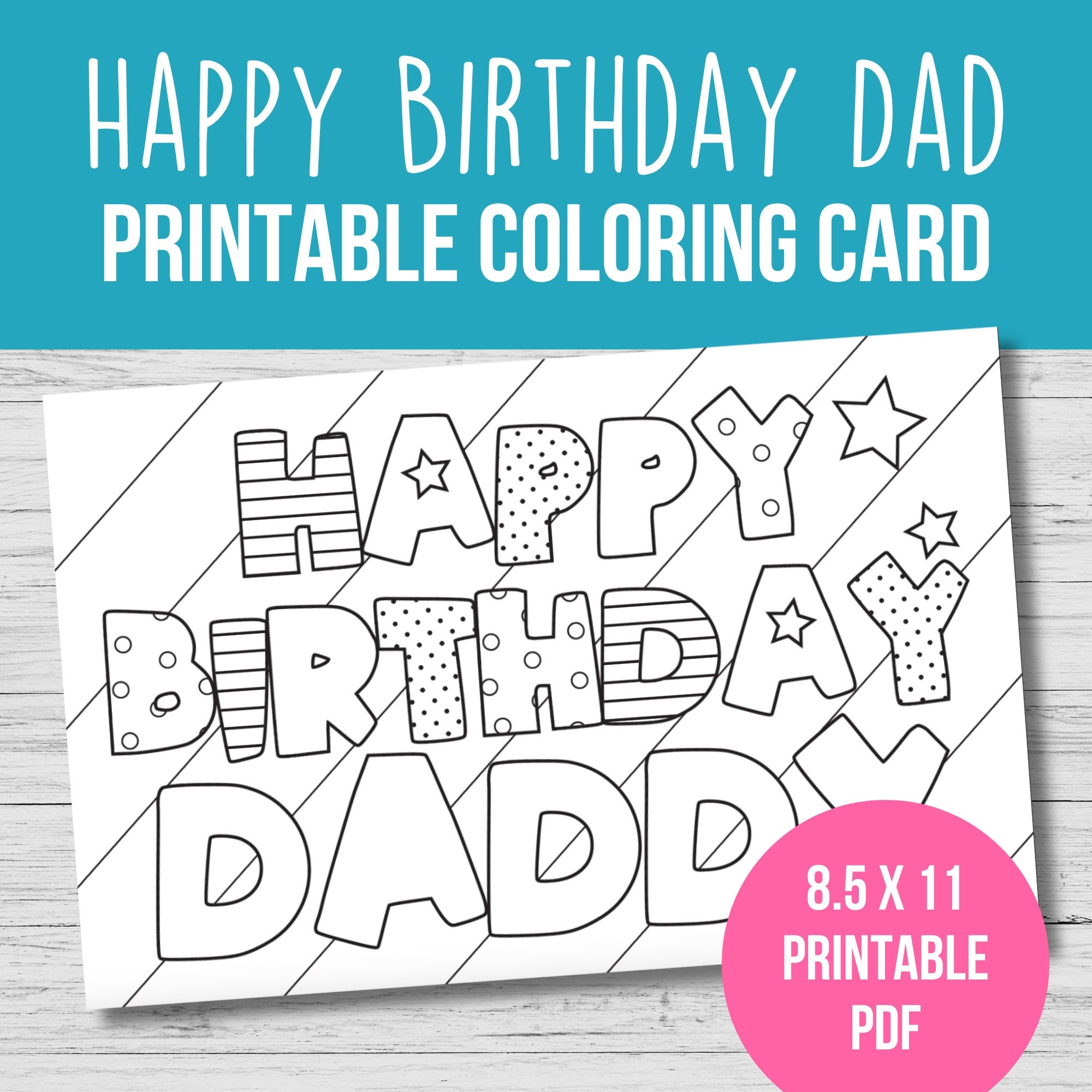happy birthday daddy printable cards