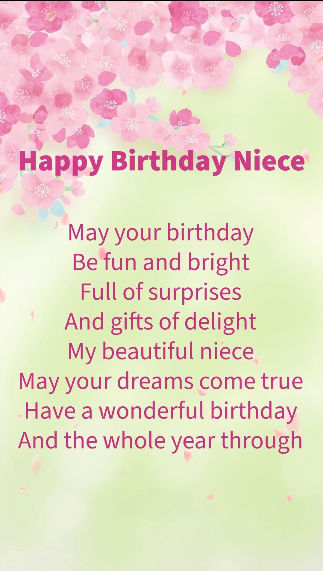 Happy Birthday Niece ECard Cheerful Video Digital Download 