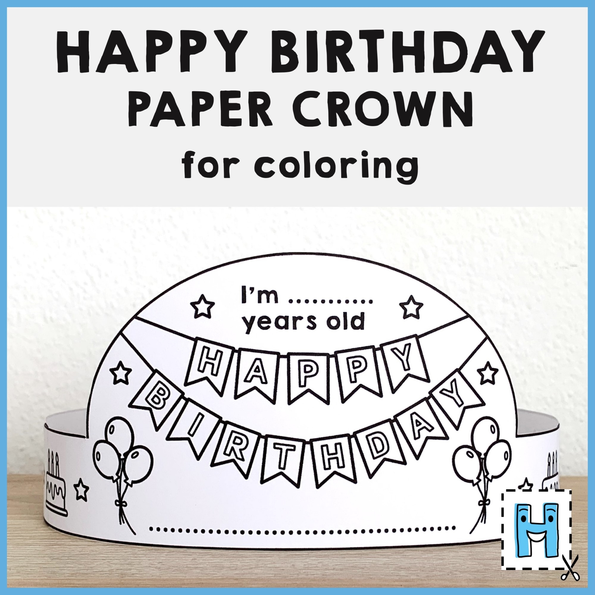 Happy Birthday Hat Printable