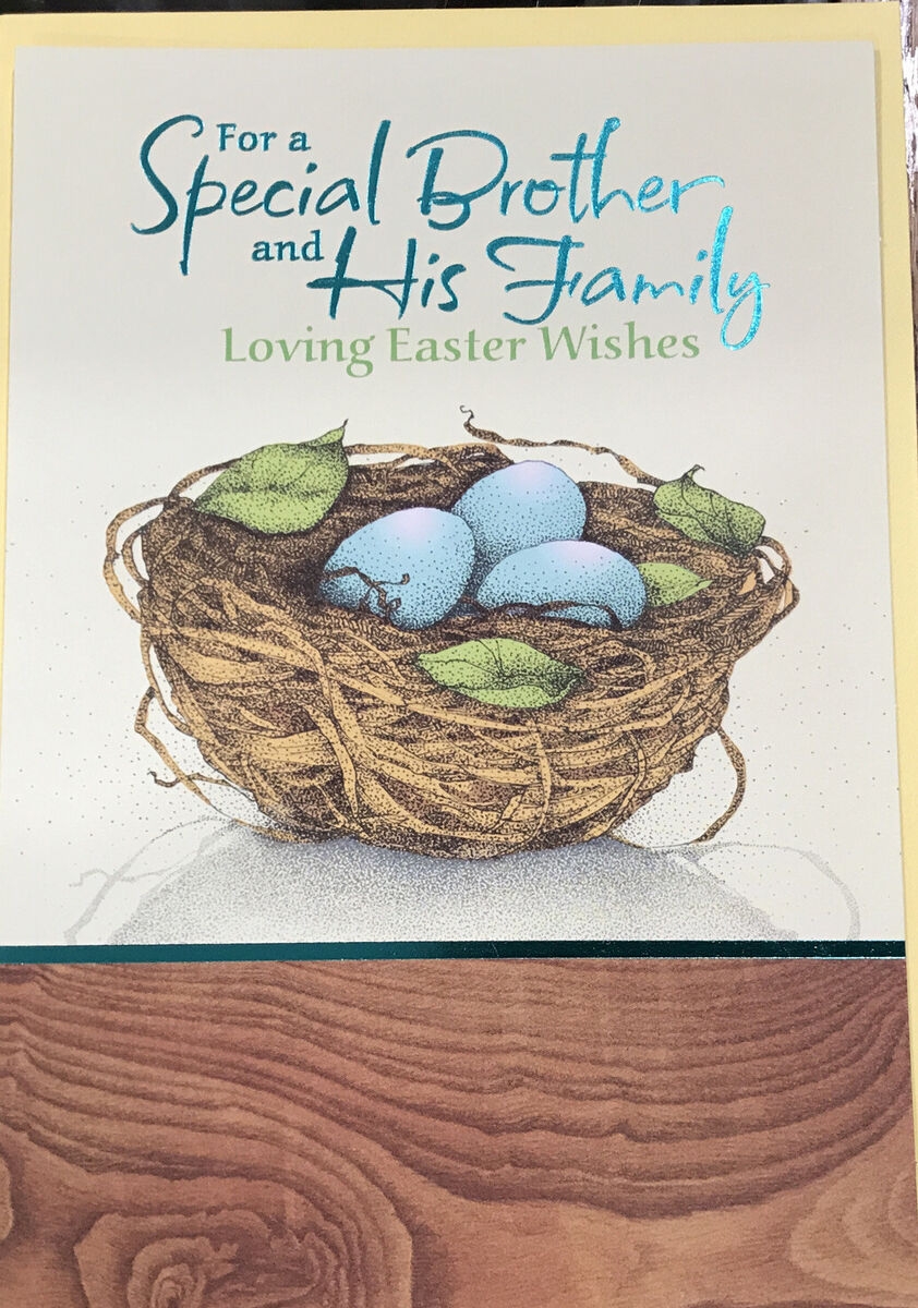 Happy Easter Special Brother And His Family Large Hallmark Greeting Card EBay