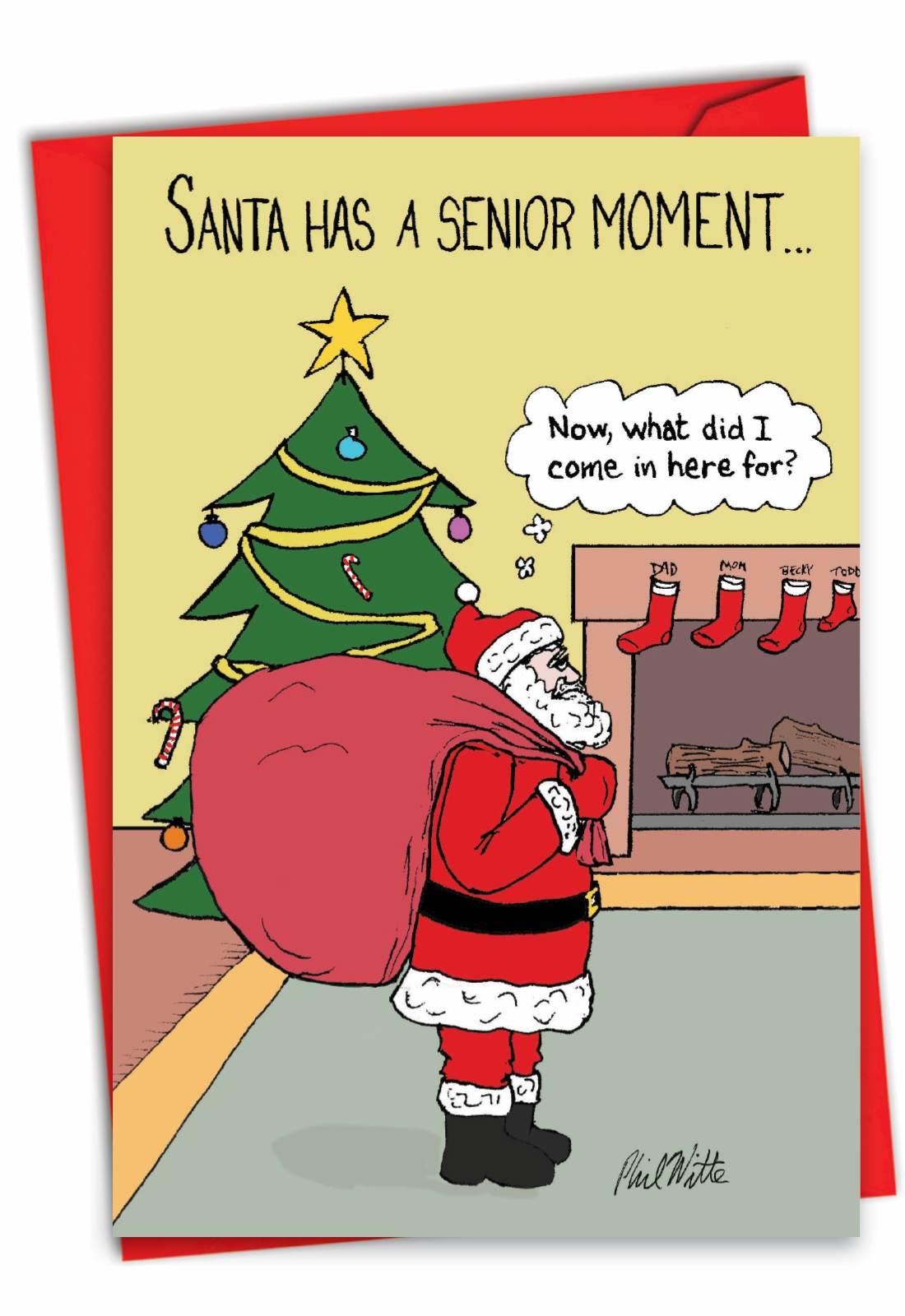 Hilarious Santa s Senior Moment Card