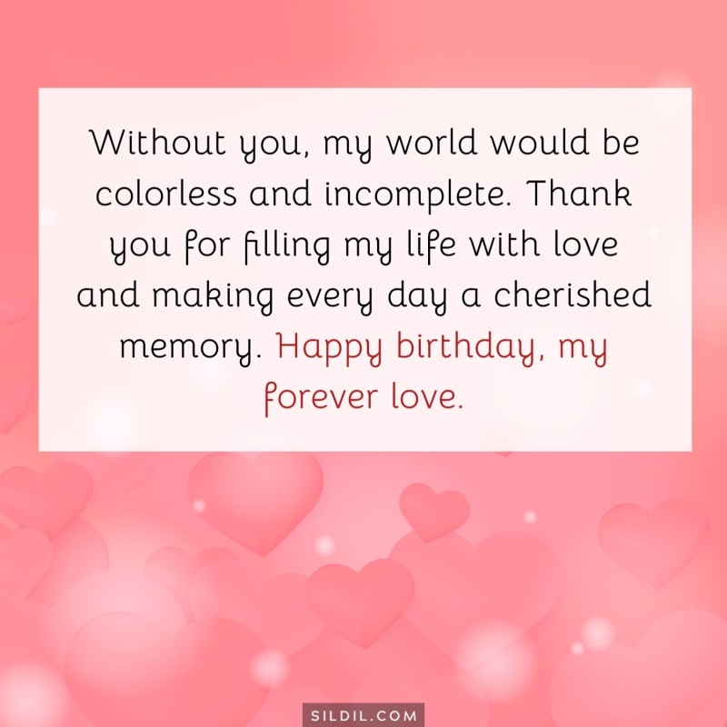 Hot Special Thanks To Wife For Birthday Wishes 2025