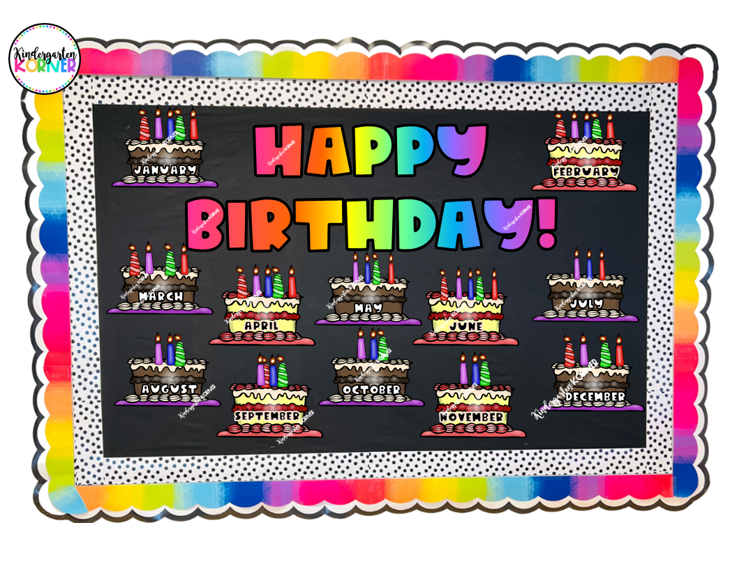 How To Create A Birthday Bulletin Board Kindergarten Korner A Kindergarten Teaching Blog How To Create A Birthday Bulletin Board Kindergarten Korner A Kindergarten Teaching Blog