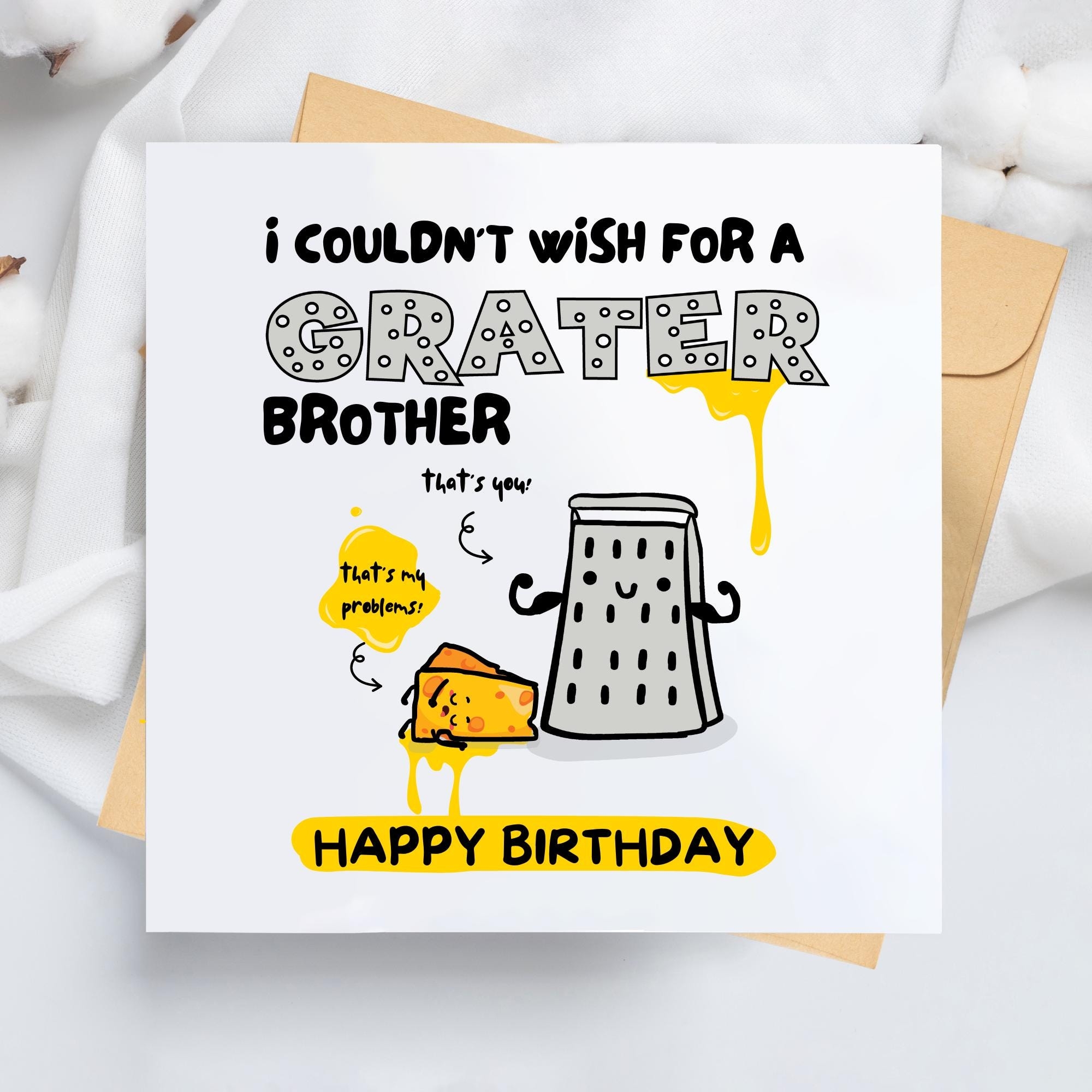 I Couldn t Wish For A Grater Brother Funny Birthday Card Funny Brother Birthday Card Best Brother Birthday Card I Couldn t Wish For A Grater Brother Funny Birthday Card Funny Brother Birthday Card Best Brother Birthday Card