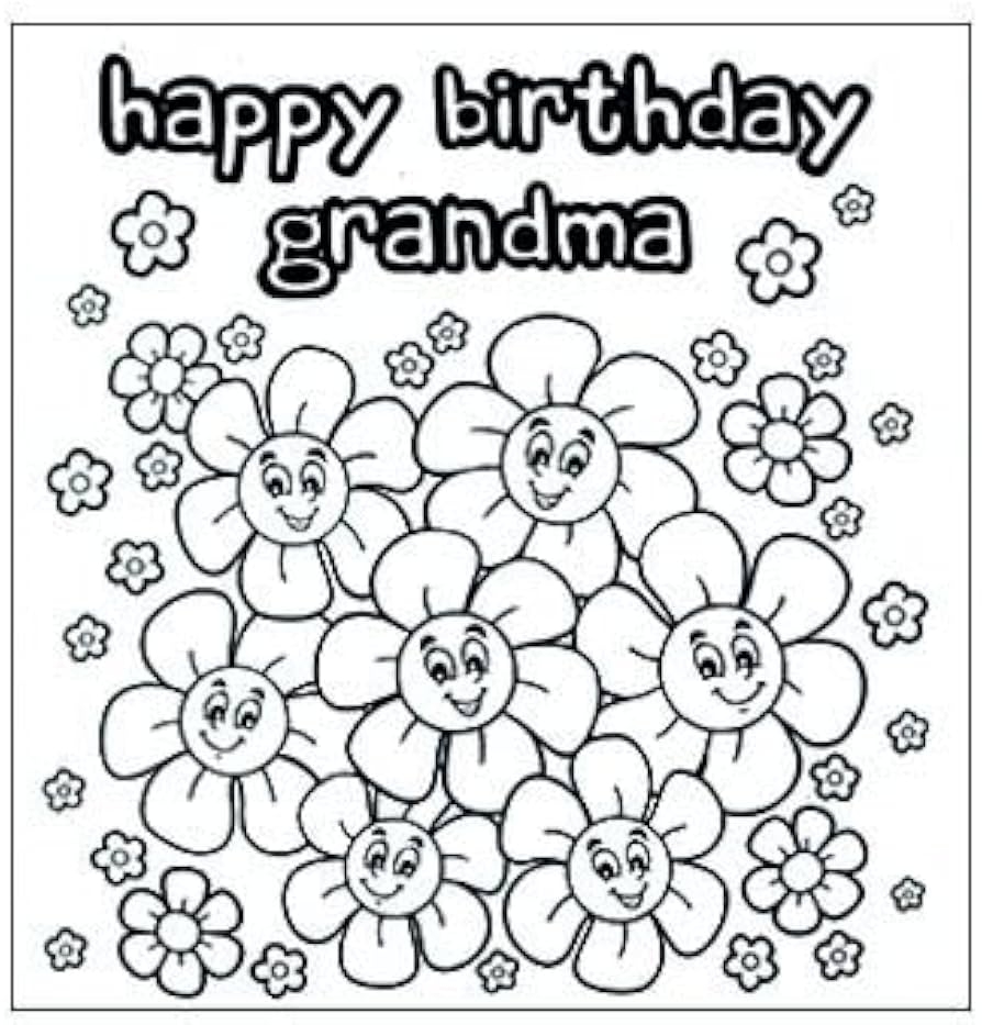 happy birthday grandma printable card