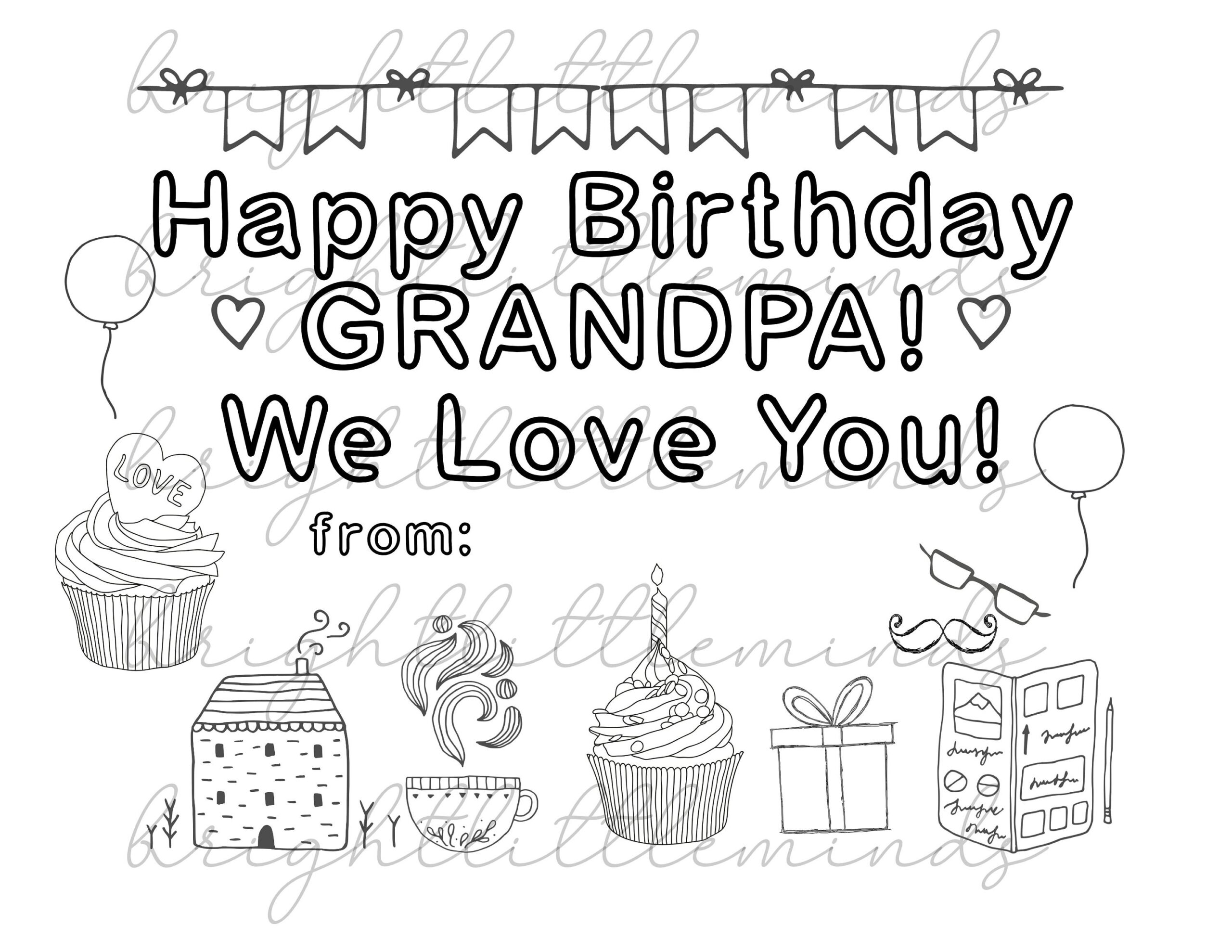 Printable Birthday Cards For Grandfather
