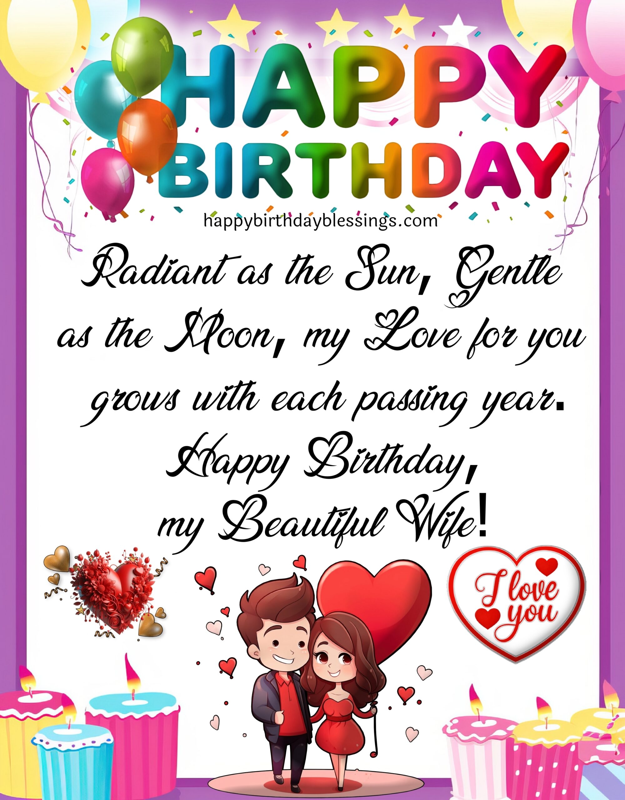 Life Partner Romantic Happy Birthday Wishes For My Wife Sweet Love Messages To The Love Of