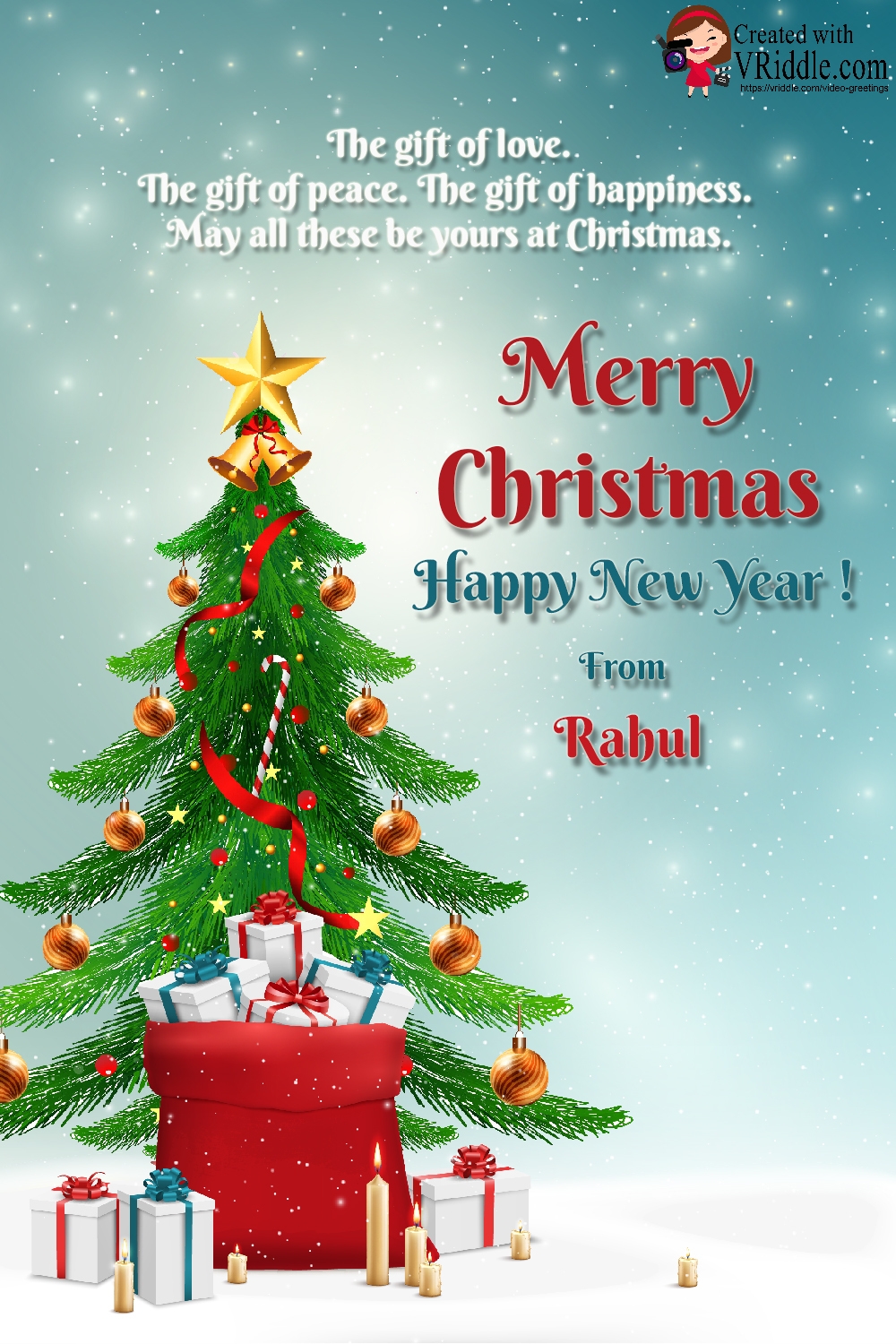 Merry Christmas And Happy New Year Greeting Card VRiddle Merry Christmas And Happy New Year Greeting Card VRiddle