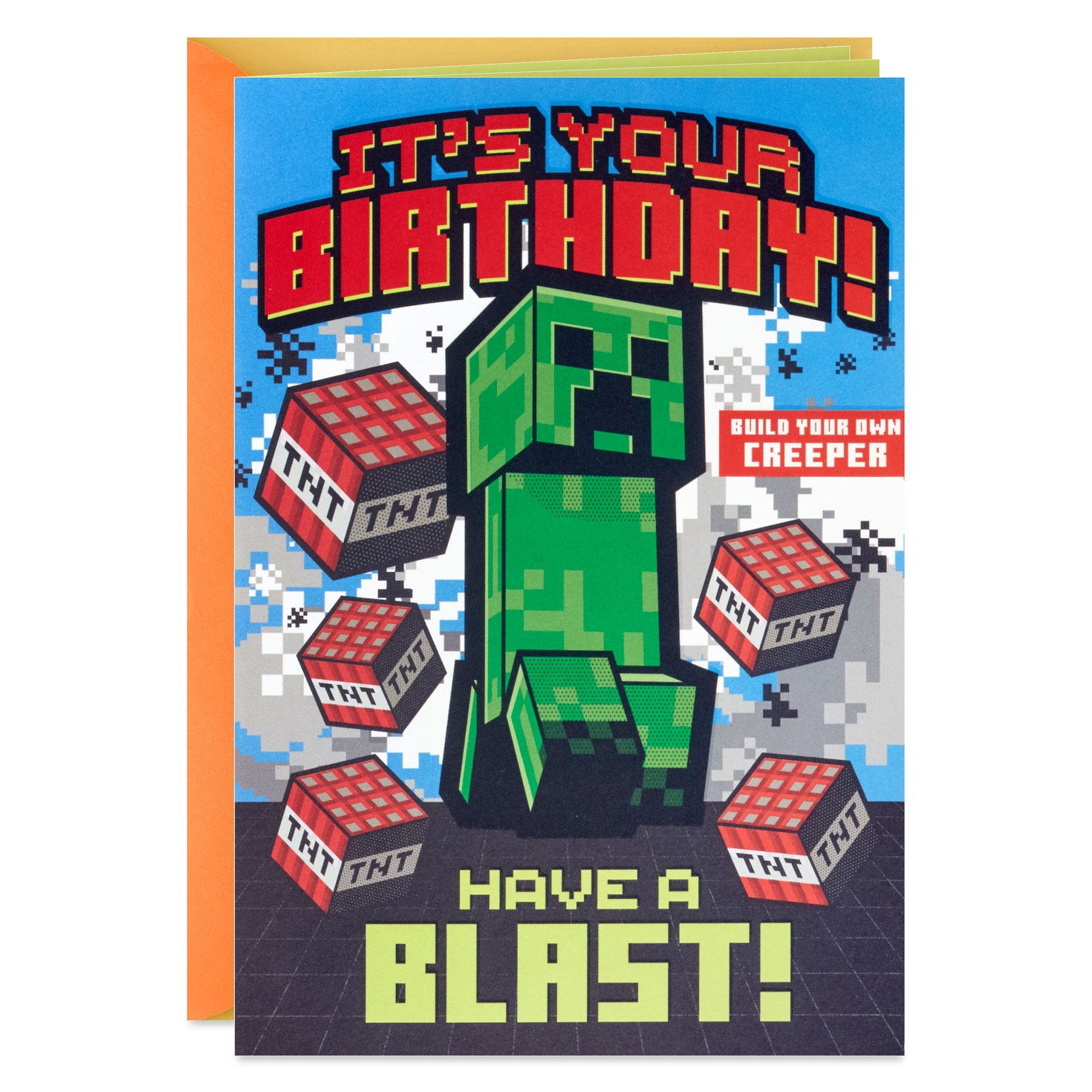 printable birthday cards minecraft