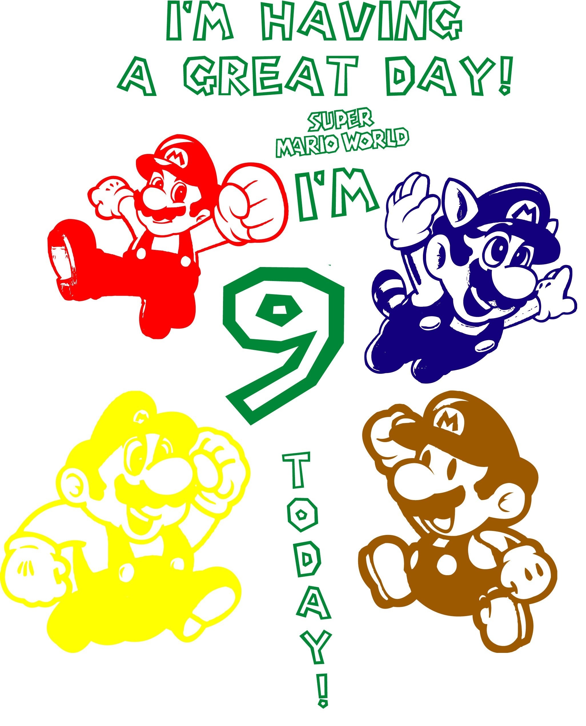 Nintendo Printable Birthday Cards free PRINTBIRTHDAY CARDS
