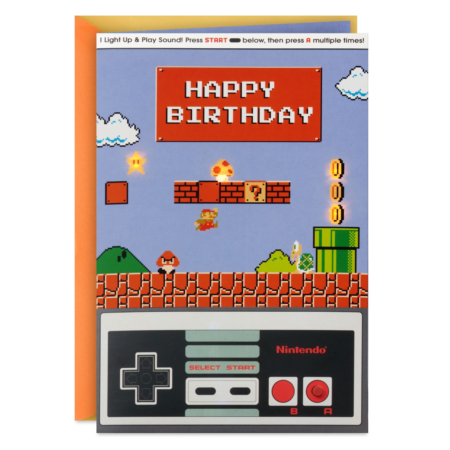 mario printable birthday card