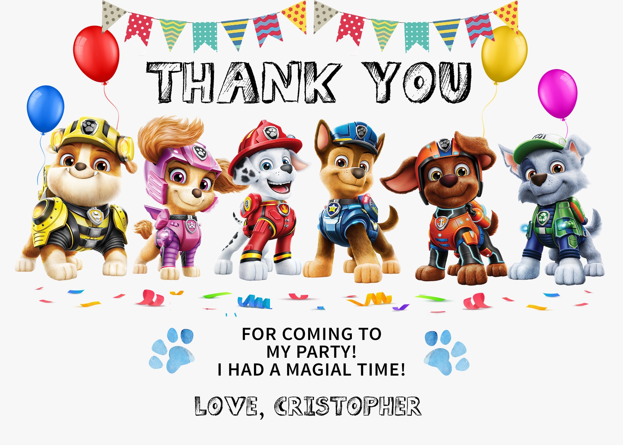 Paw Patrol Inspired Birthday Invitation Paw Patrol Invitations Printables