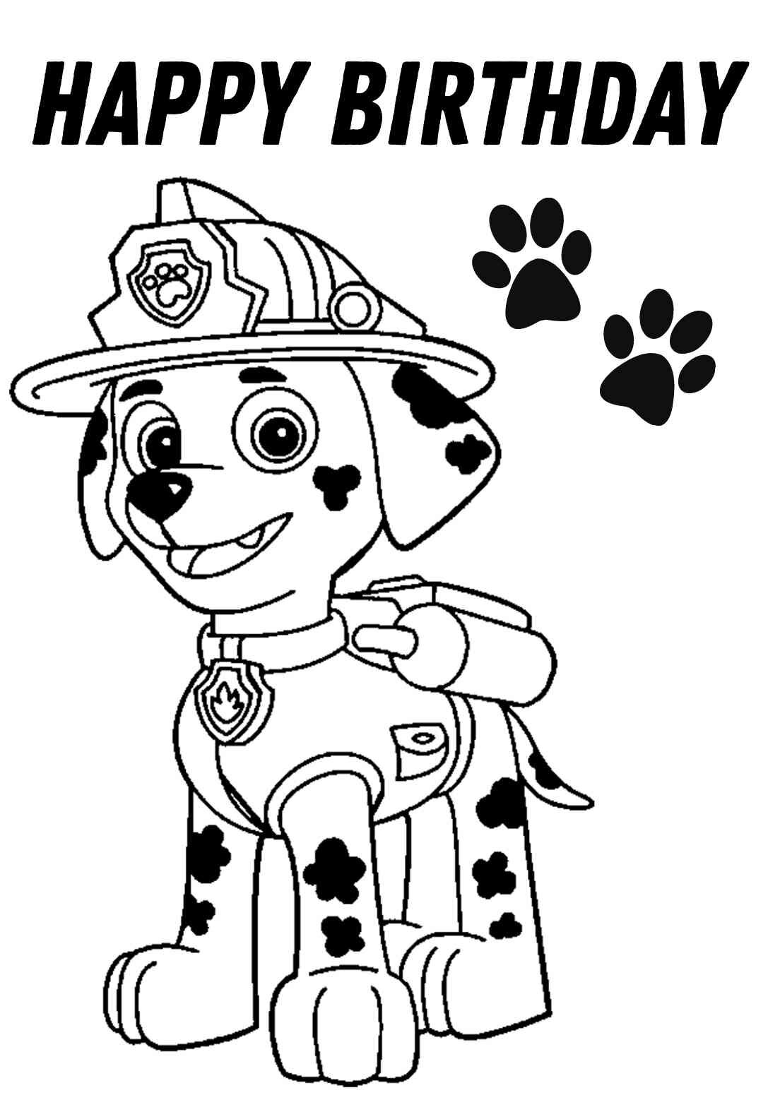Paw Patrol Printable Birthday Cards PRINTBIRTHDAY CARDS