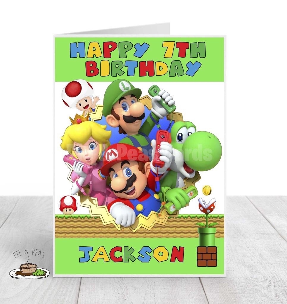 printable mario birthday card printable mario birthday card