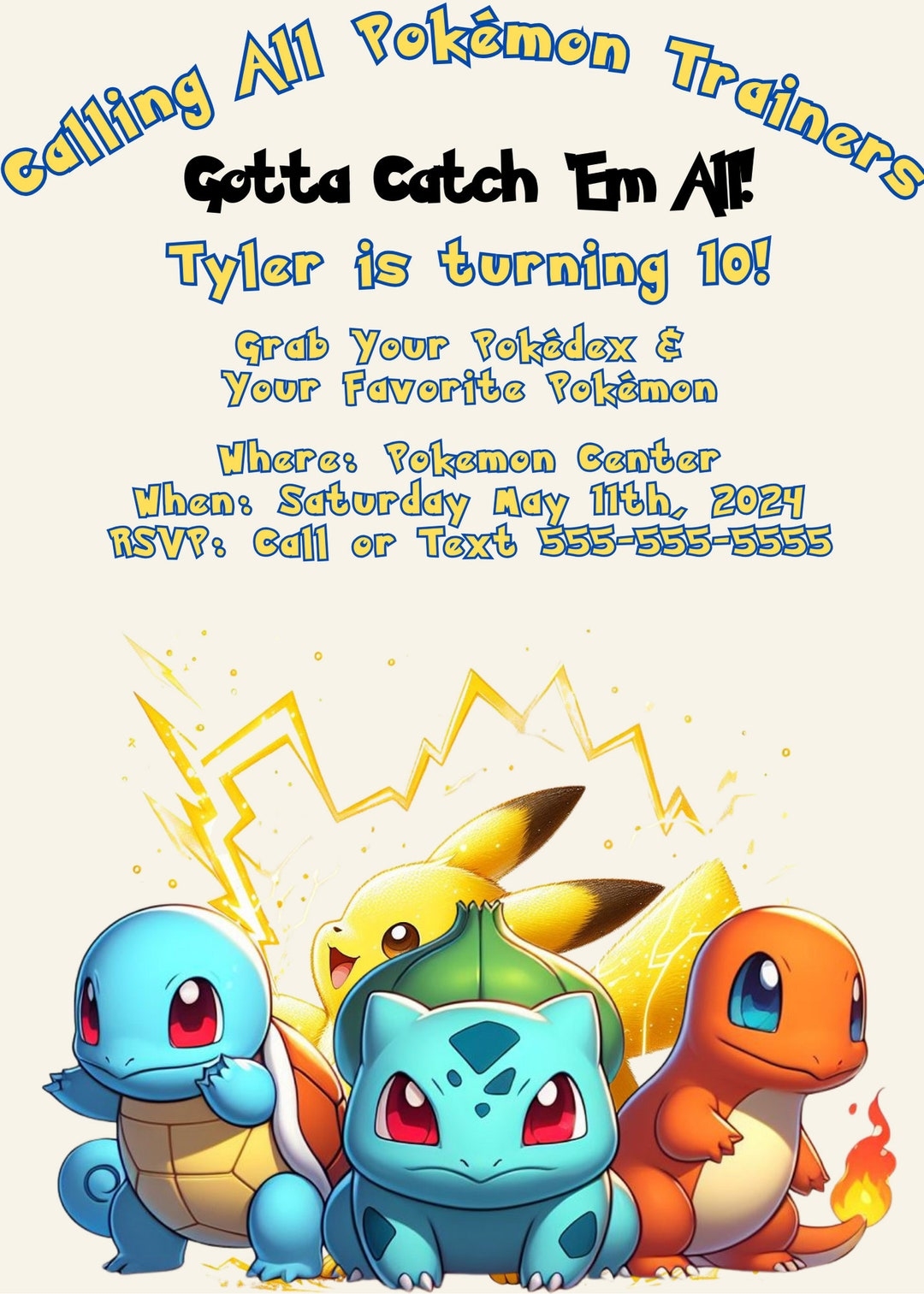 Pok mon Birthday Invite 5x7 Editable Template Birthday Party Gotta Catch em All Etsy Pok mon Birthday Invite 5x7 Editable Template Birthday Party Gotta Catch em All Etsy