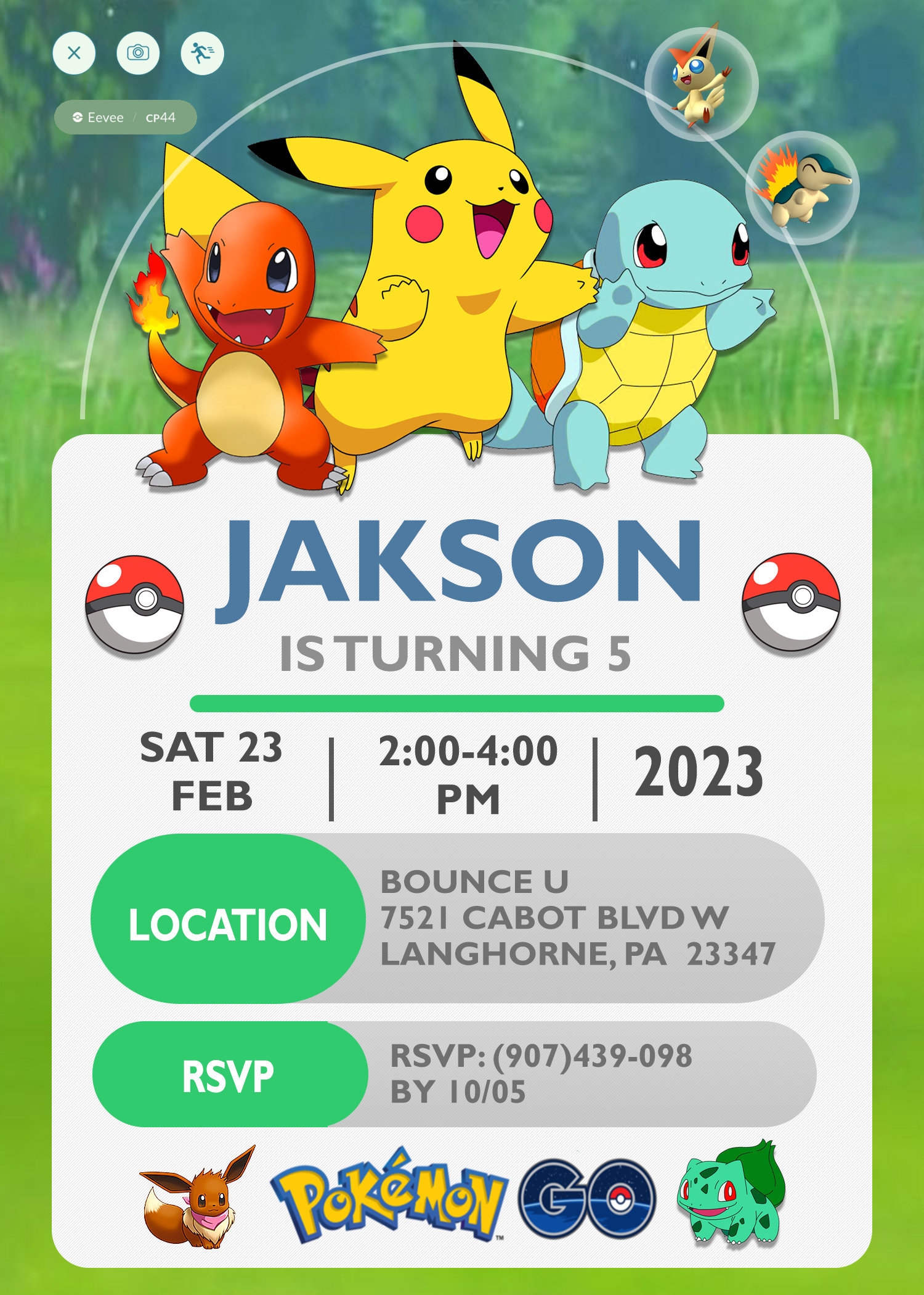 Pokemon Invitation Pokemon Birthday Invites Pokemon Invitation Pokemon Birthday Invites