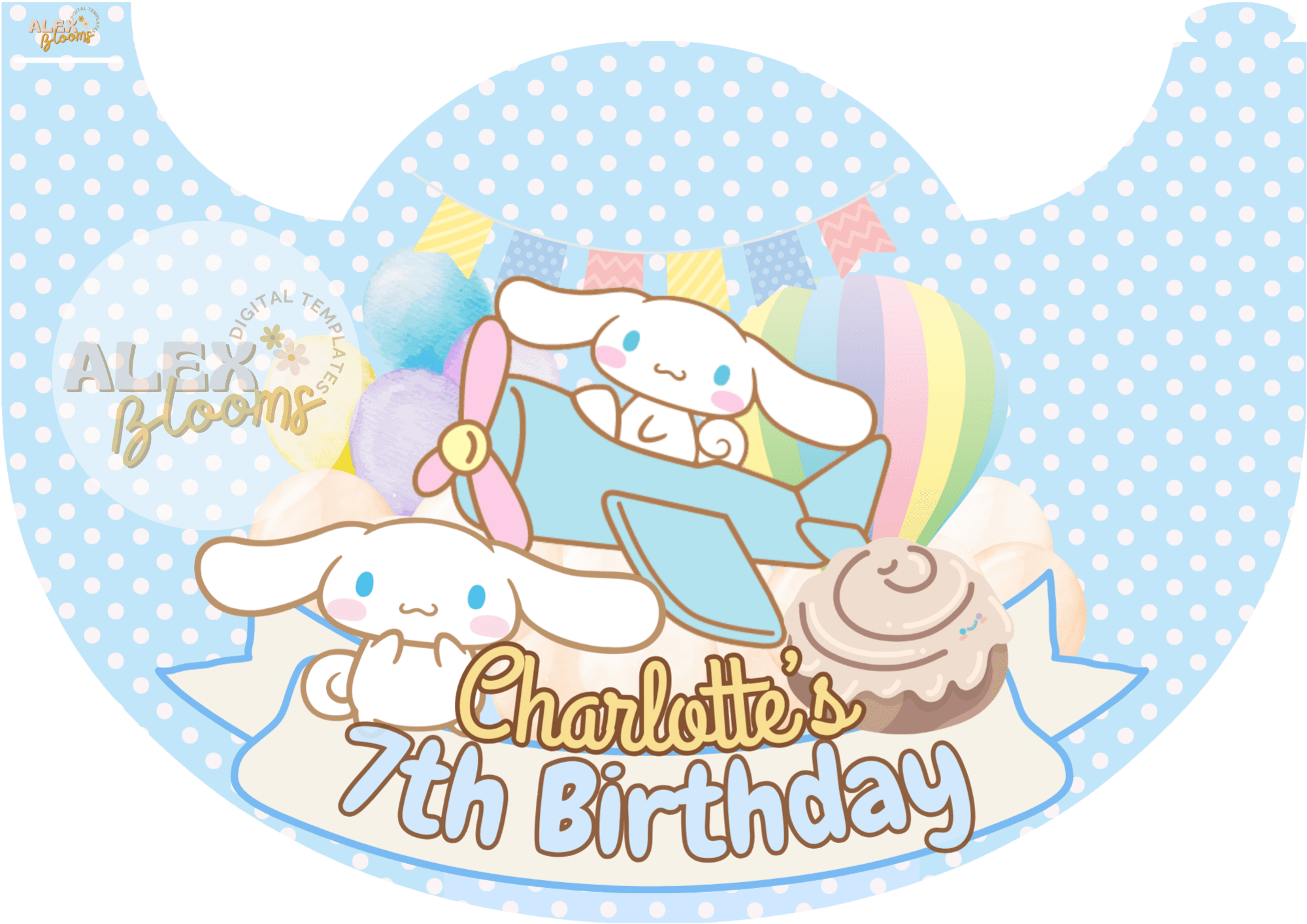 printable cinnamoroll birthday