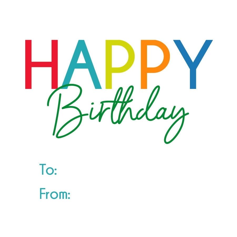 Printable Birthday Gift Tags