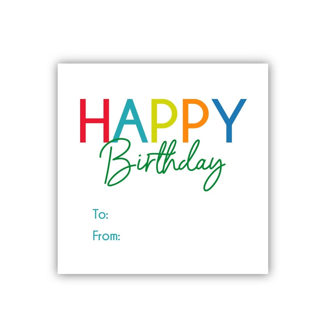 printable birthday tags