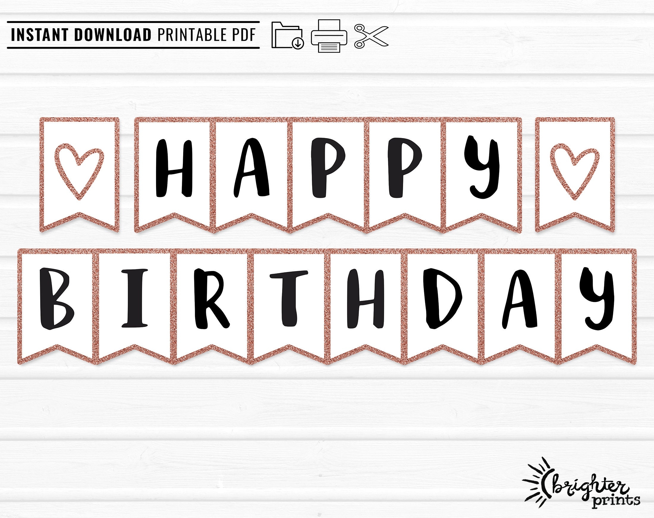 Printable Happy Birthday Sign