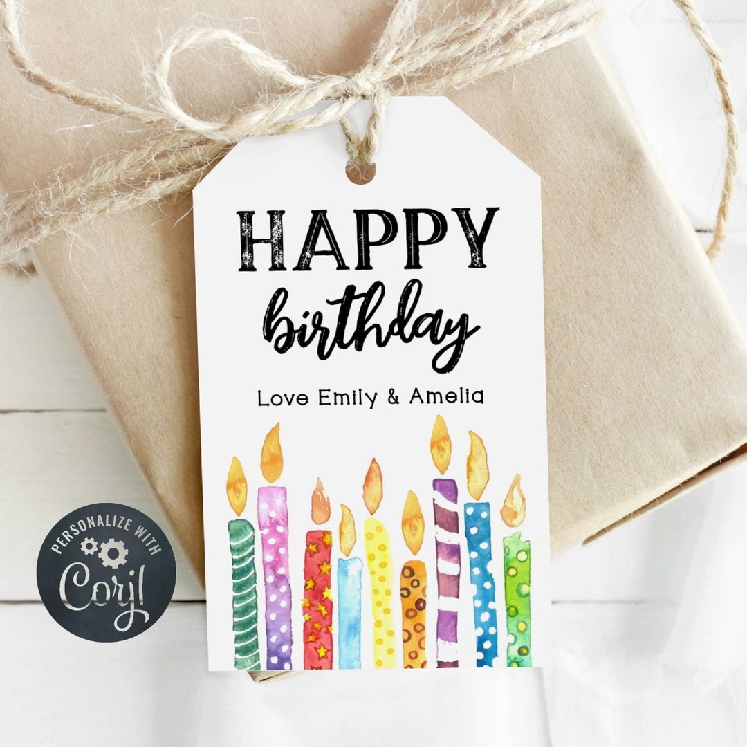 Happy Birthday Tag Printable