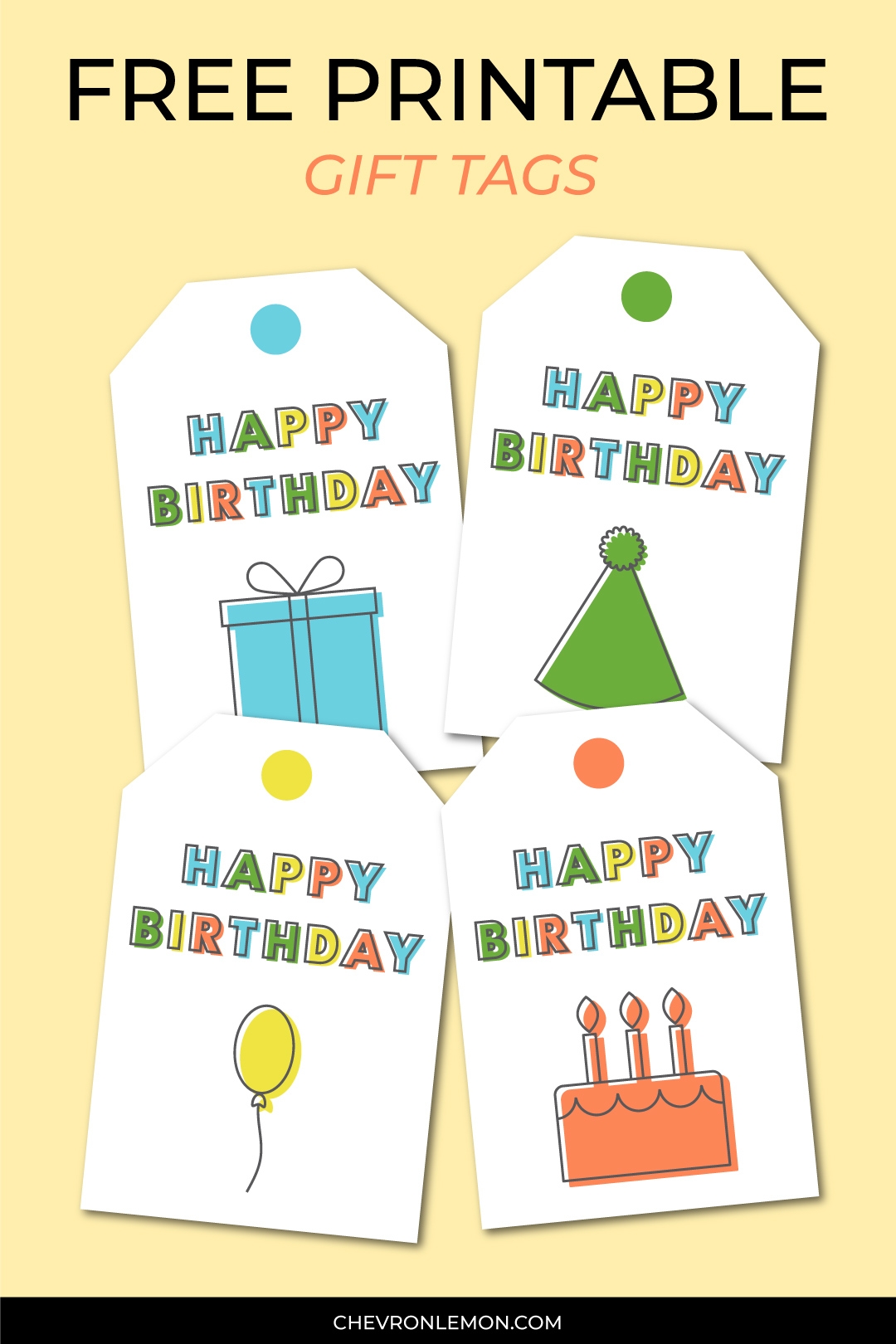Free Birthday Gift Tags Printable
