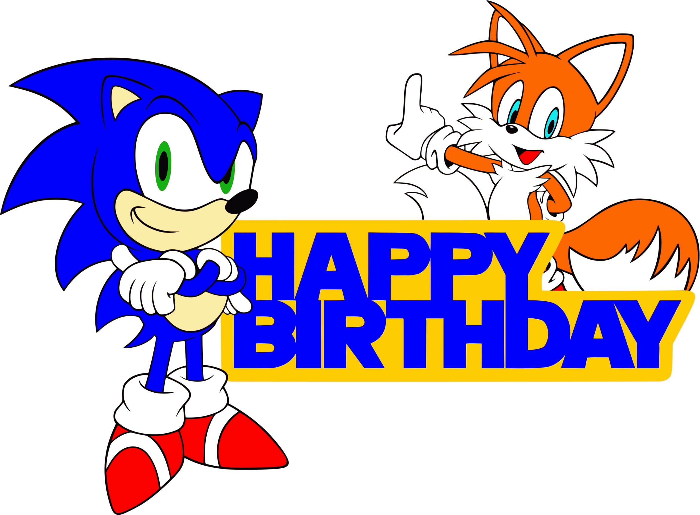 Sonic Birthday Svg