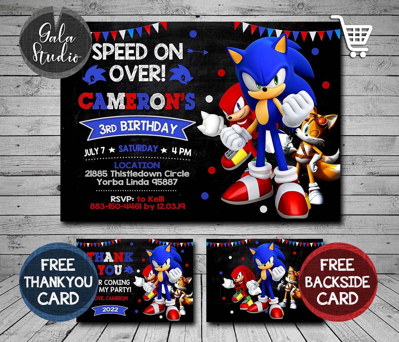Sonic Invitation Sonic Invitations Printables