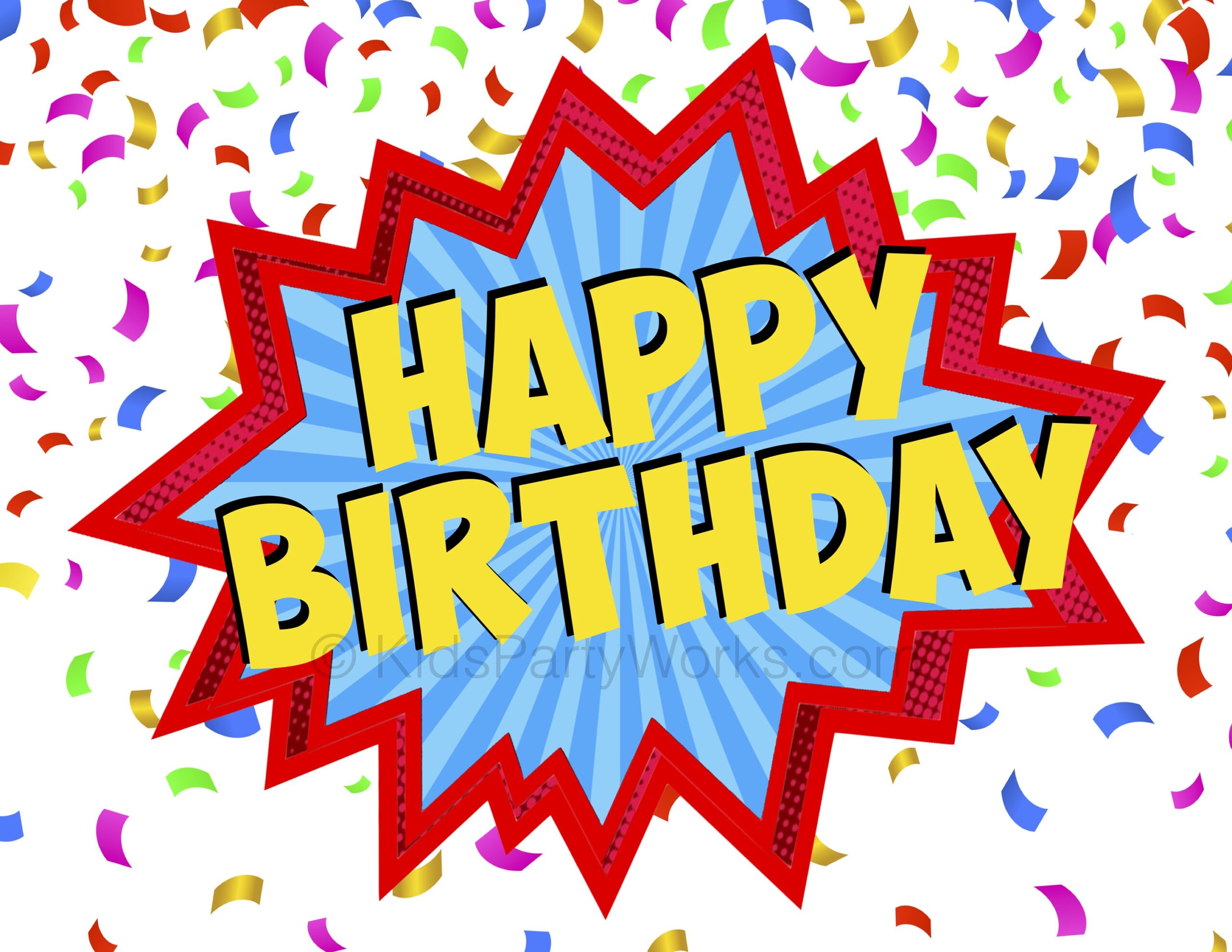 Happy Birthday Printable Sign