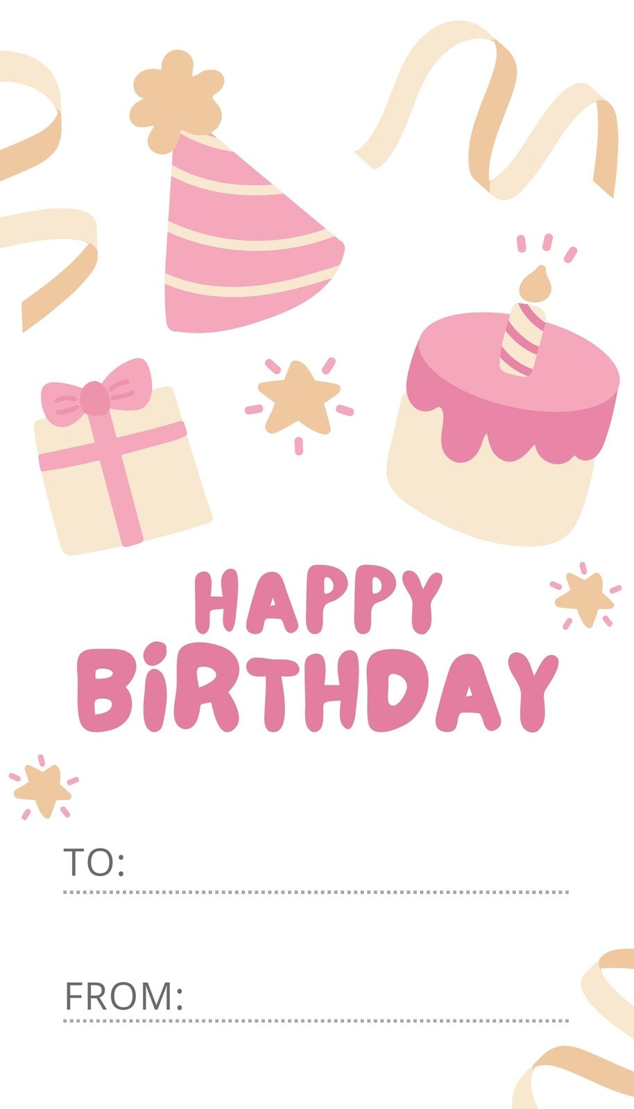 Tag Template Gift Tag SVG Birthday Tag Svg Gift Tags Svg Christmas Tag Inspire Free Printable Editable Girls Birthday Gift Tags Svg File Thank You