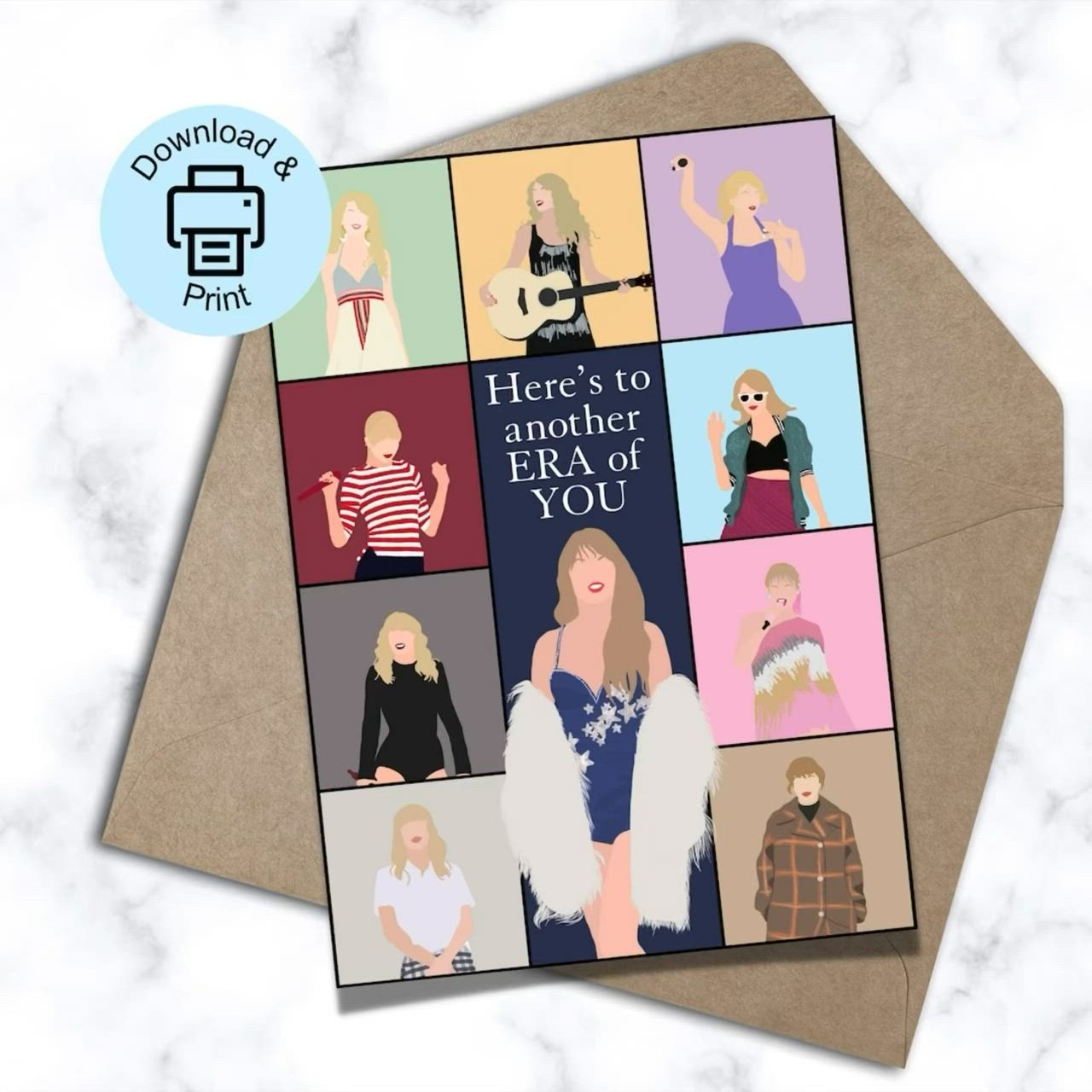 taylor swift birthday card printable