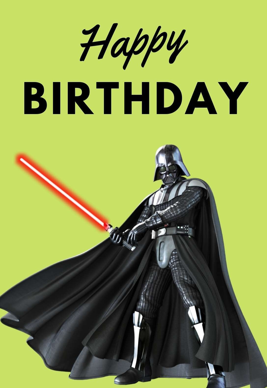 star wars birthday card printable